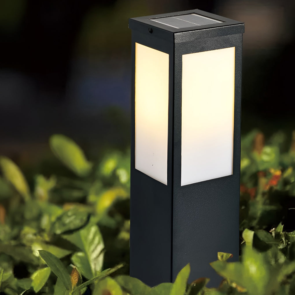 Industrial Solar-Powered Waterproof Bollard Pathway Light for Outdoors