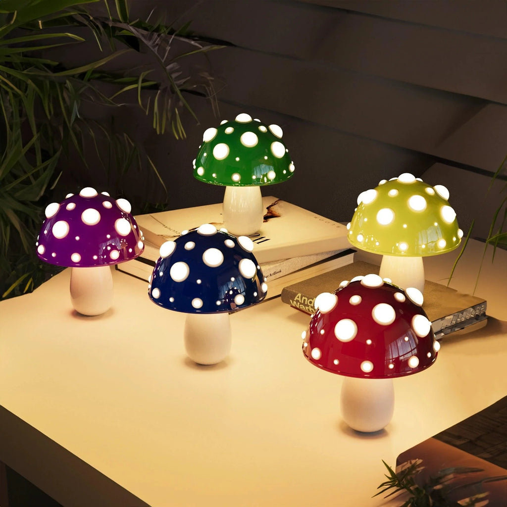 Modern Vibrant Glass Table Lamp with Colorful Design for Living Room