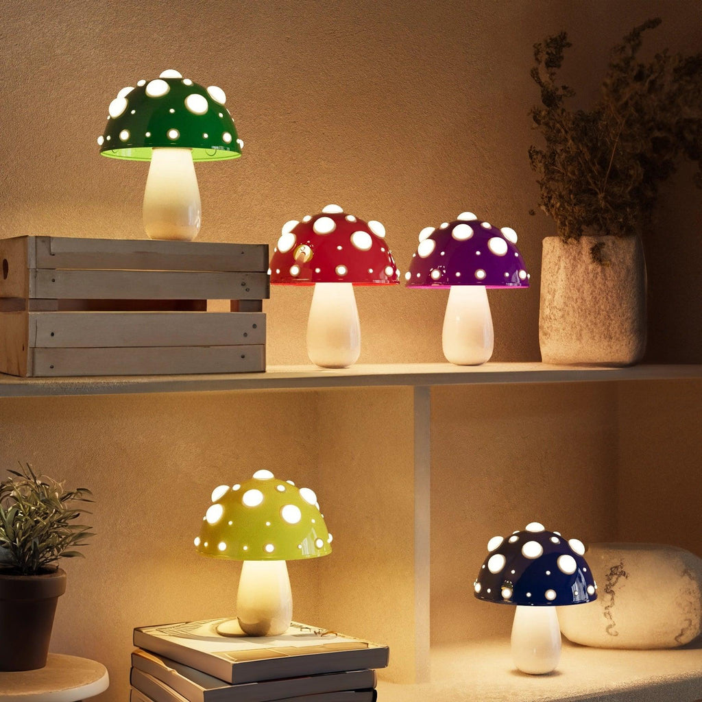 Modern Vibrant Glass Table Lamp with Colorful Design for Living Room