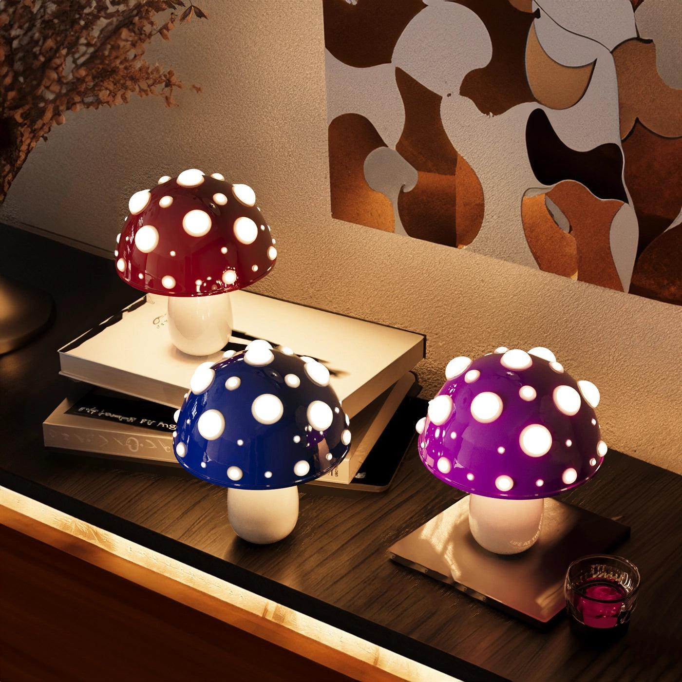 Modern Vibrant Glass Table Lamp with Colorful Design for Living Room