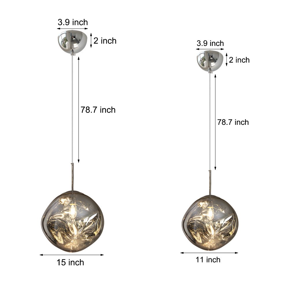 Acrylic Art LED Pendant Light - Modern White Floating Ceiling Fixture