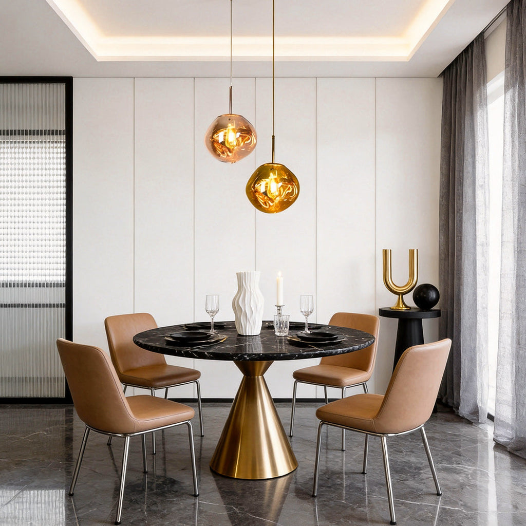 Elegant Melt Pendant Light in Metal for Modern Living Room Décor