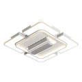 Modern Bladeless LED Ceiling Fan with Light, White for Living Room