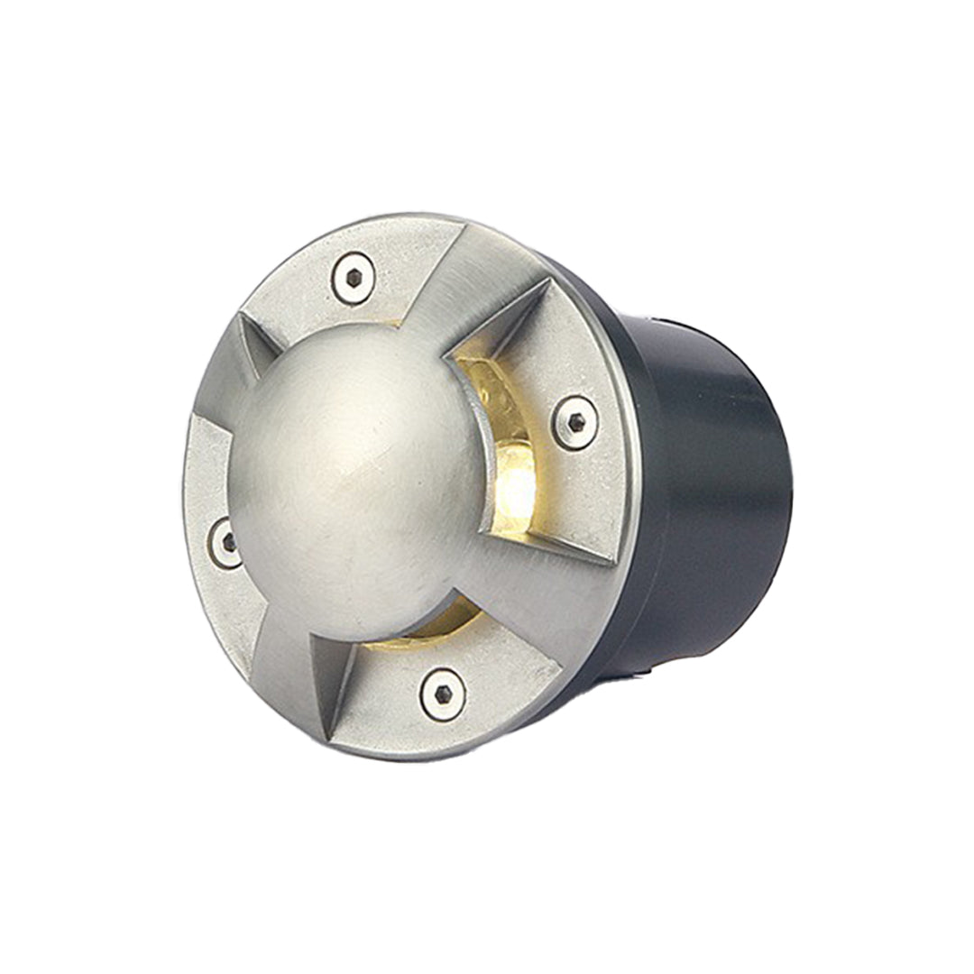 Sleek Stainless Steel LED Recessed Waterproof Deck Lighting for Outdoors