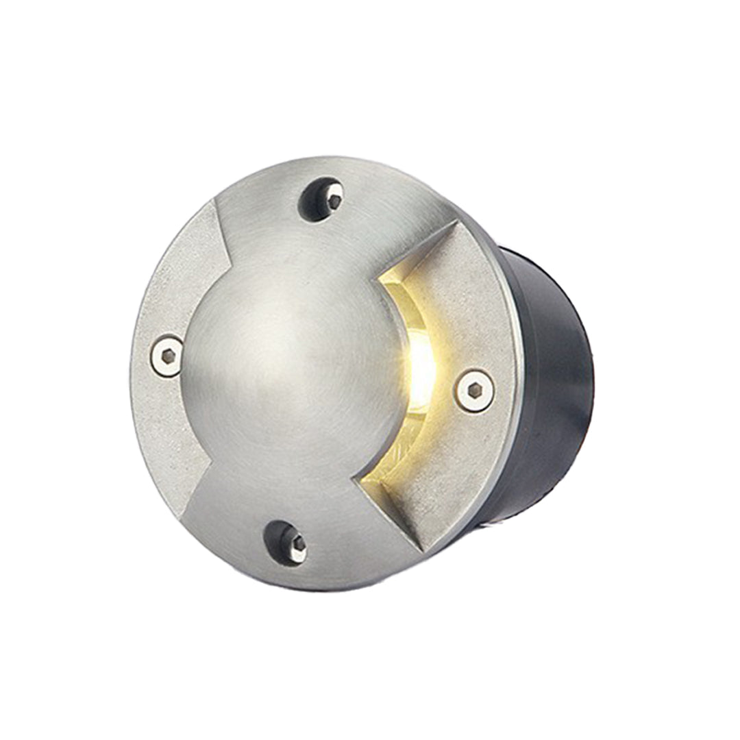 Sleek Stainless Steel LED Recessed Waterproof Deck Lighting for Outdoors