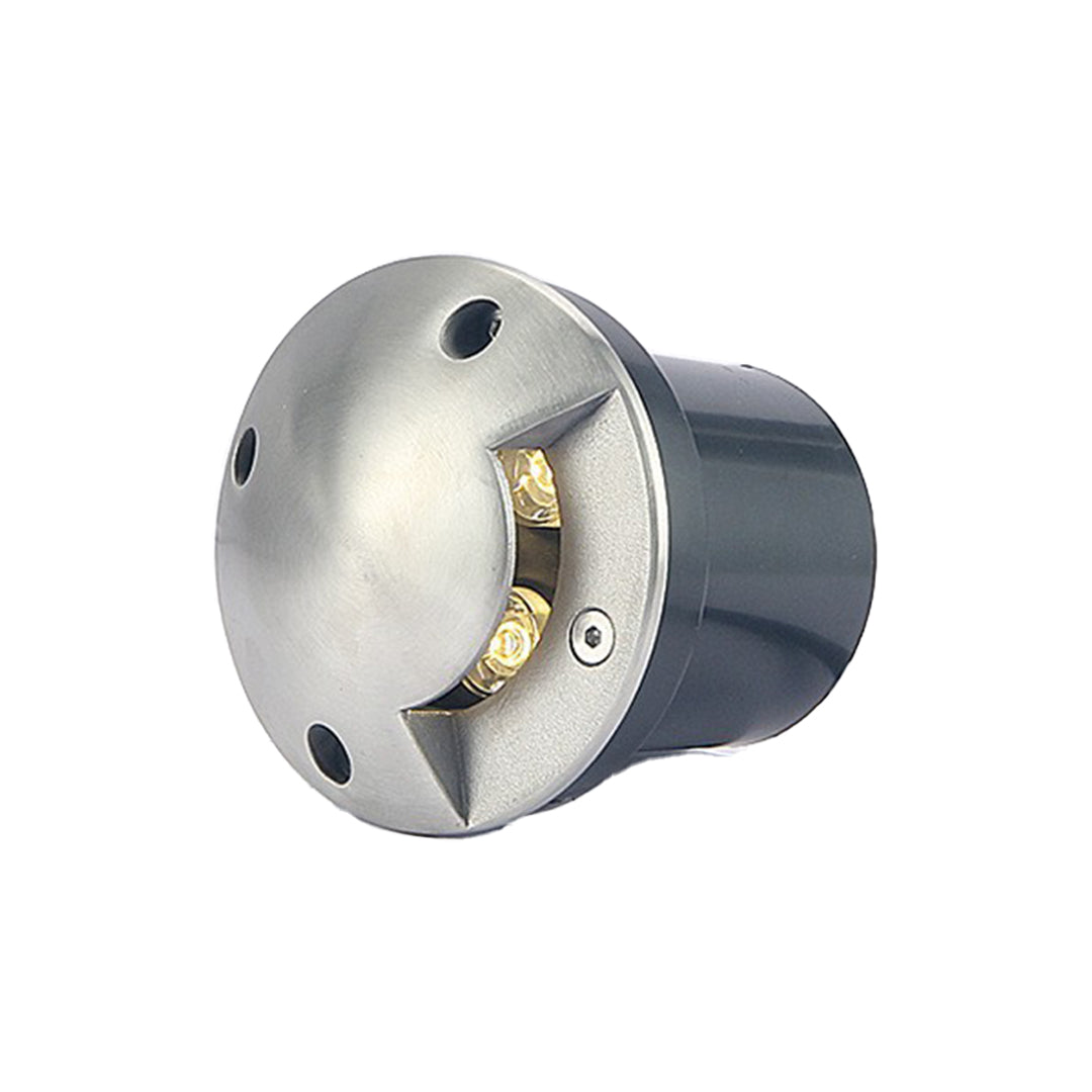 Sleek Stainless Steel LED Recessed Waterproof Deck Lighting for Outdoors