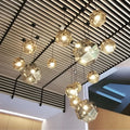 Stylish Black Metal Geometric Pendant Light for Modern Living Spaces