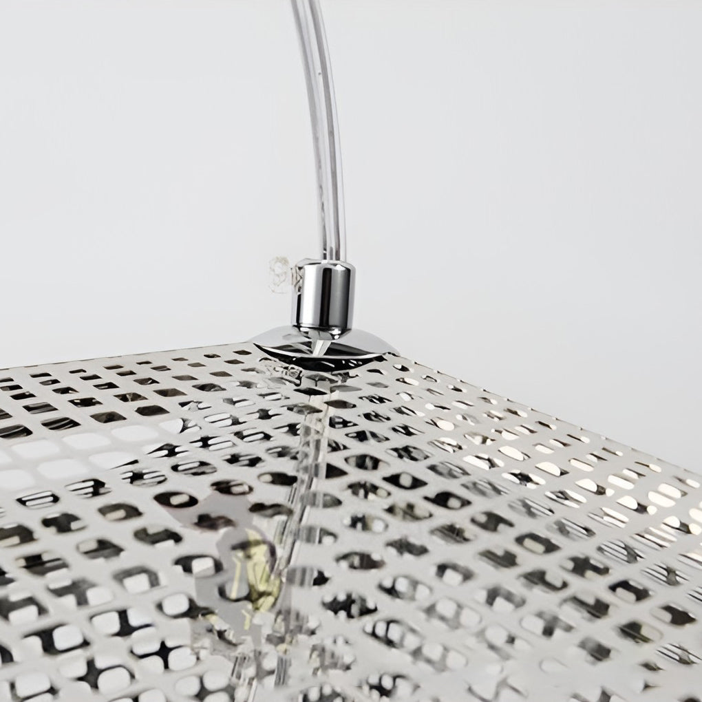 Stylish Black Metal Geometric Pendant Light for Modern Living Spaces