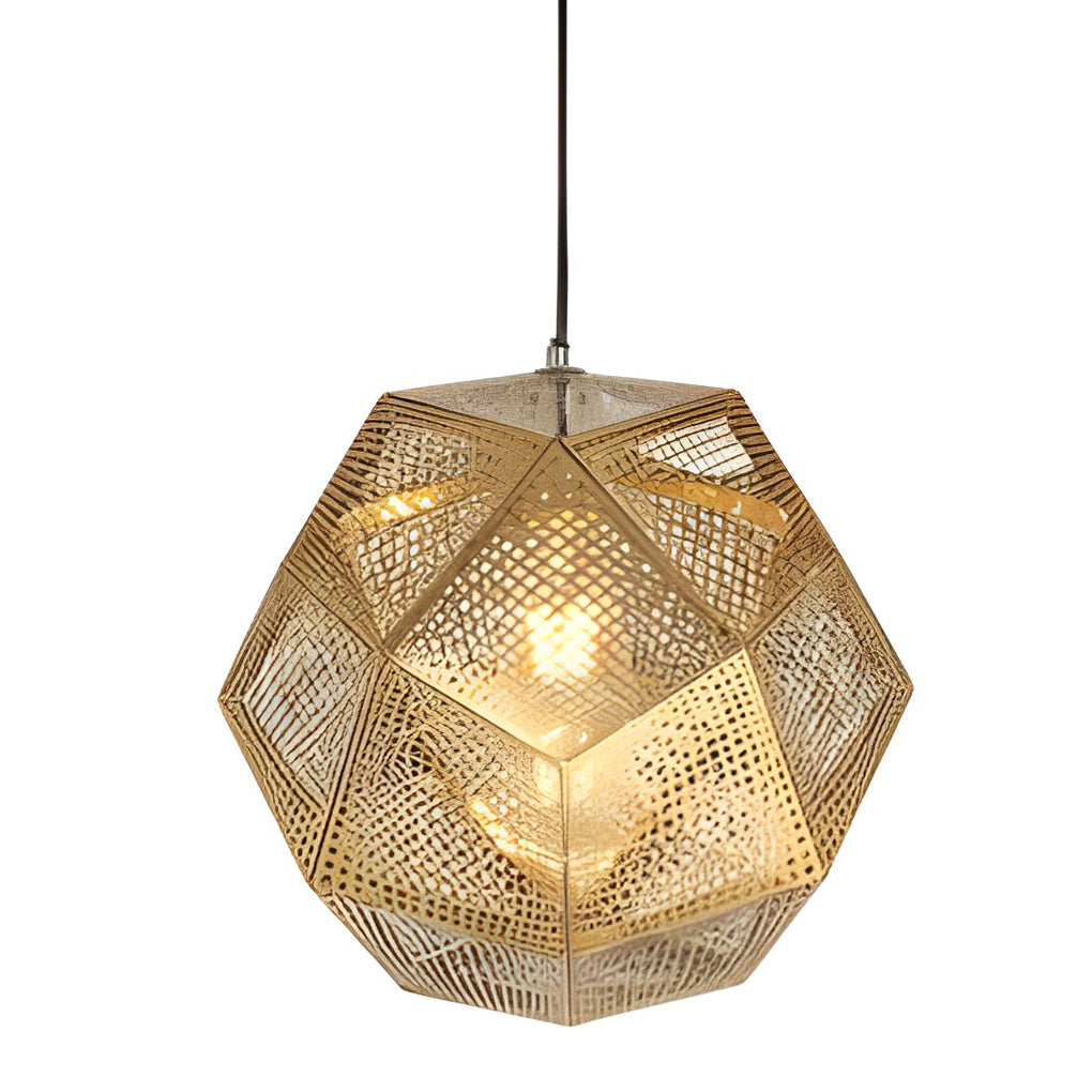 Stylish Black Metal Geometric Pendant Light for Modern Living Spaces