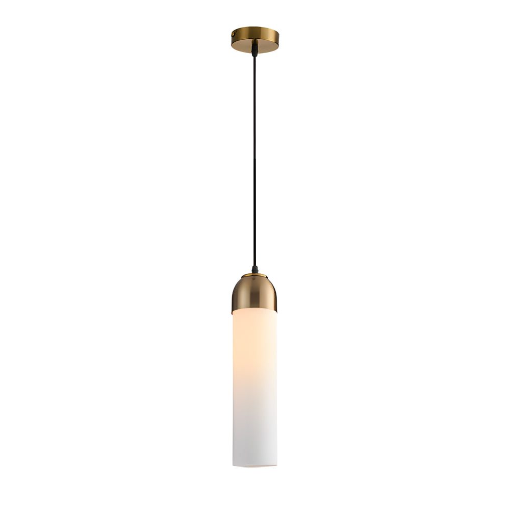 Nordic Glass Tube Pendant Light Chandelier for Modern Dining Room
