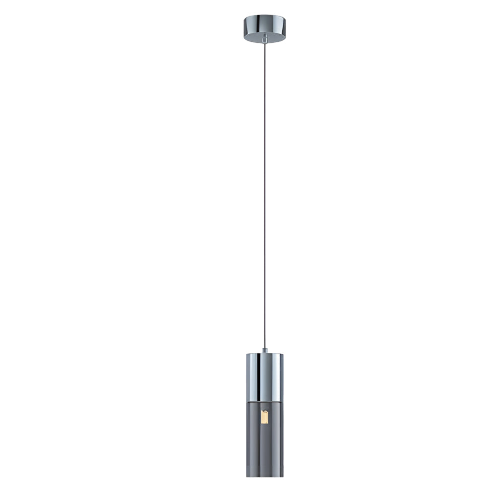 Sleek Modern Black Metal Mini Pendant Light for Kitchen or Living Room