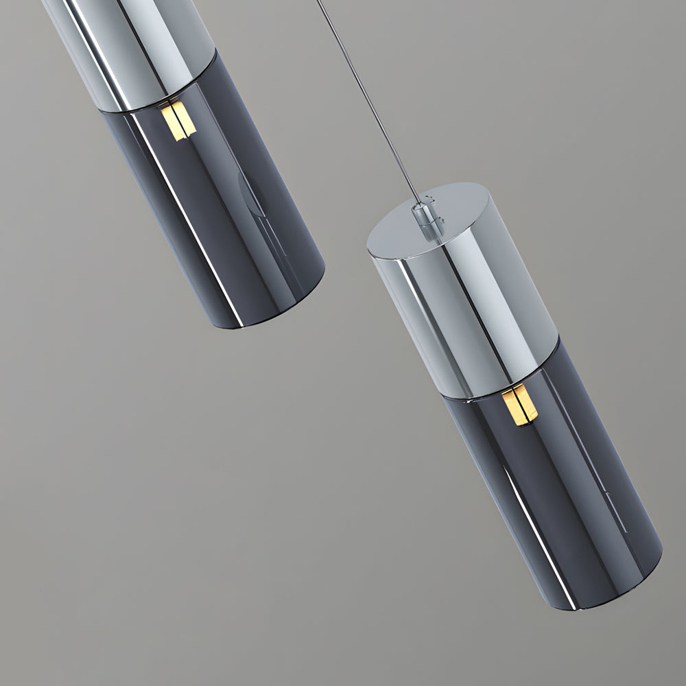 Sleek Black Metal Pendant Light Fixture for Modern Dining Room Decor