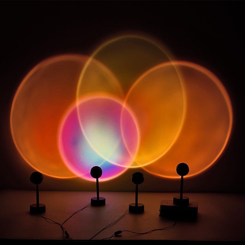 Vibrant Mini Sunset Orb Glass Pendant Light for Modern Living Spaces