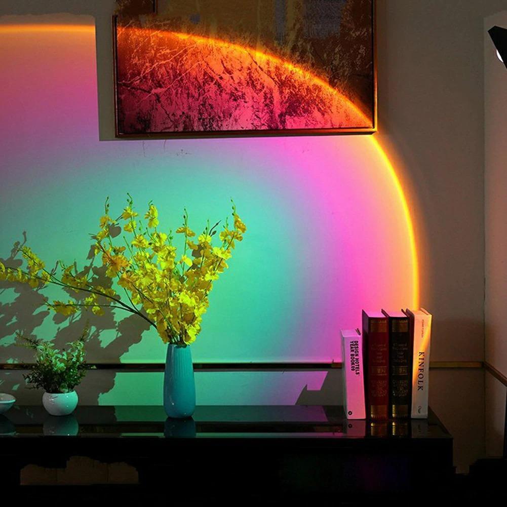Vibrant Mini Sunset Orb Glass Pendant Light for Modern Living Spaces
