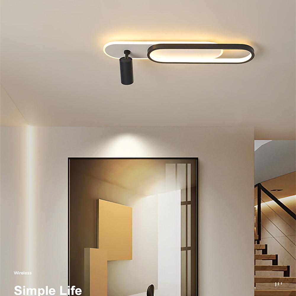 Modern Adjustable Metal LED Ceiling Spotlight for Living Room Decor