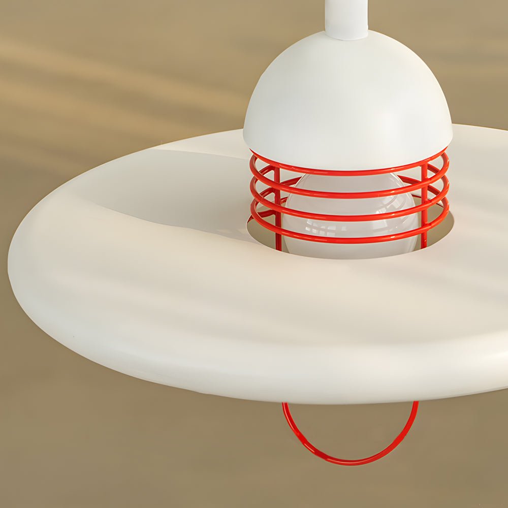 Modern Minimalist 3-Step Dimming White Pendant Light for Dining Room