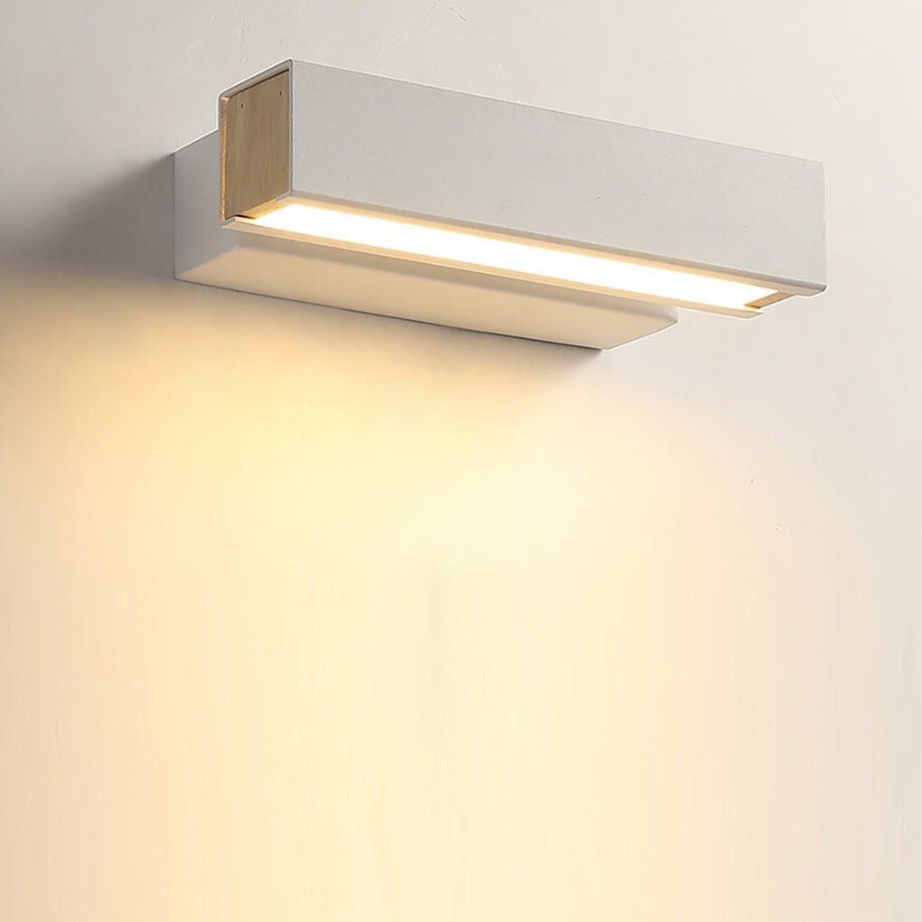 Modern White Rotatable LED Wall Sconces for Bedroom and Living Room