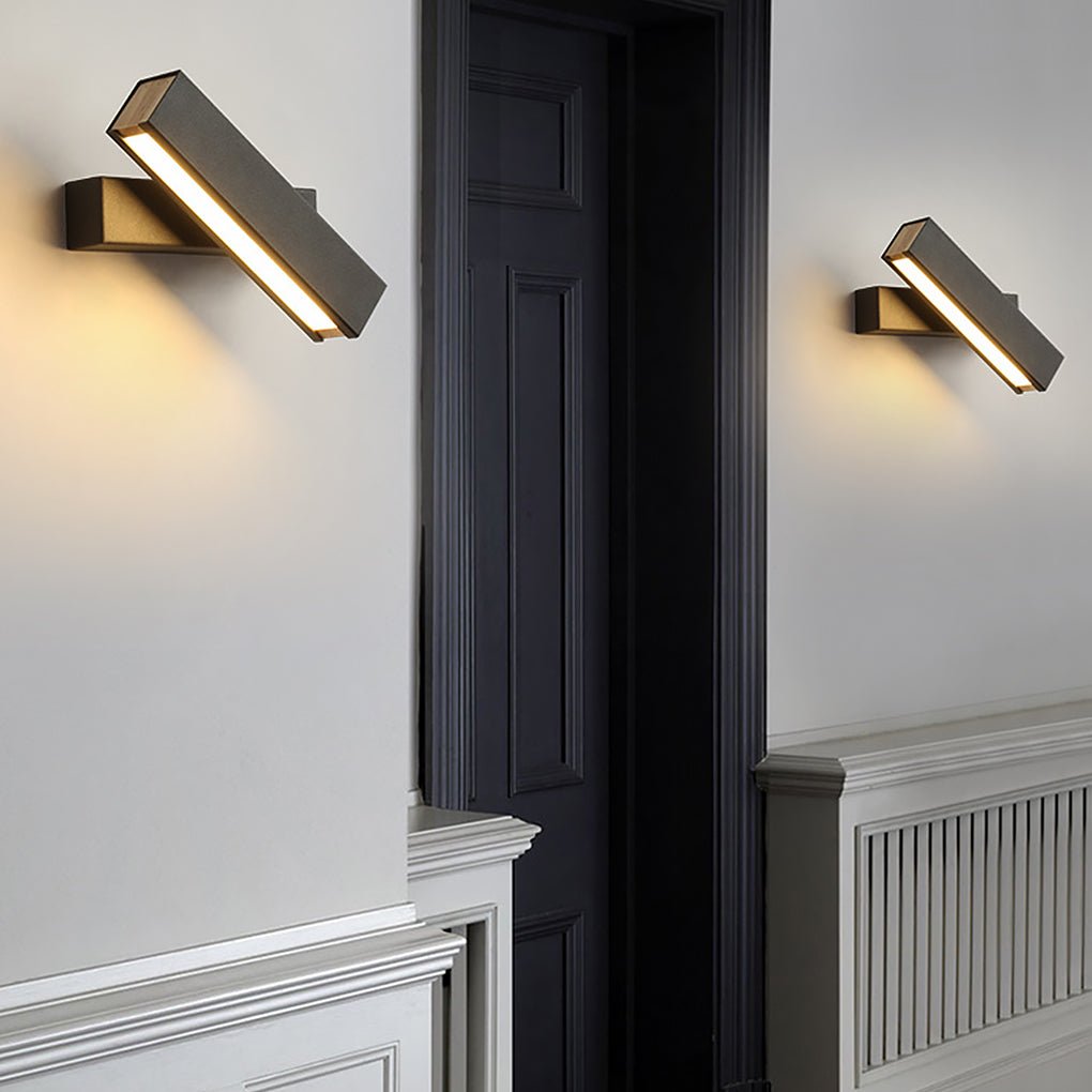 Modern White Rotatable LED Wall Sconces for Bedroom and Living Room