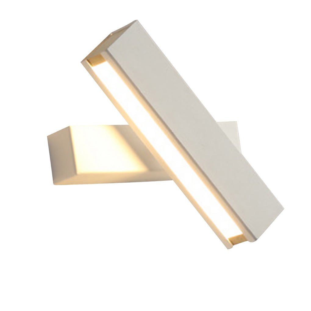Modern White Rotatable LED Wall Sconces for Bedroom and Living Room