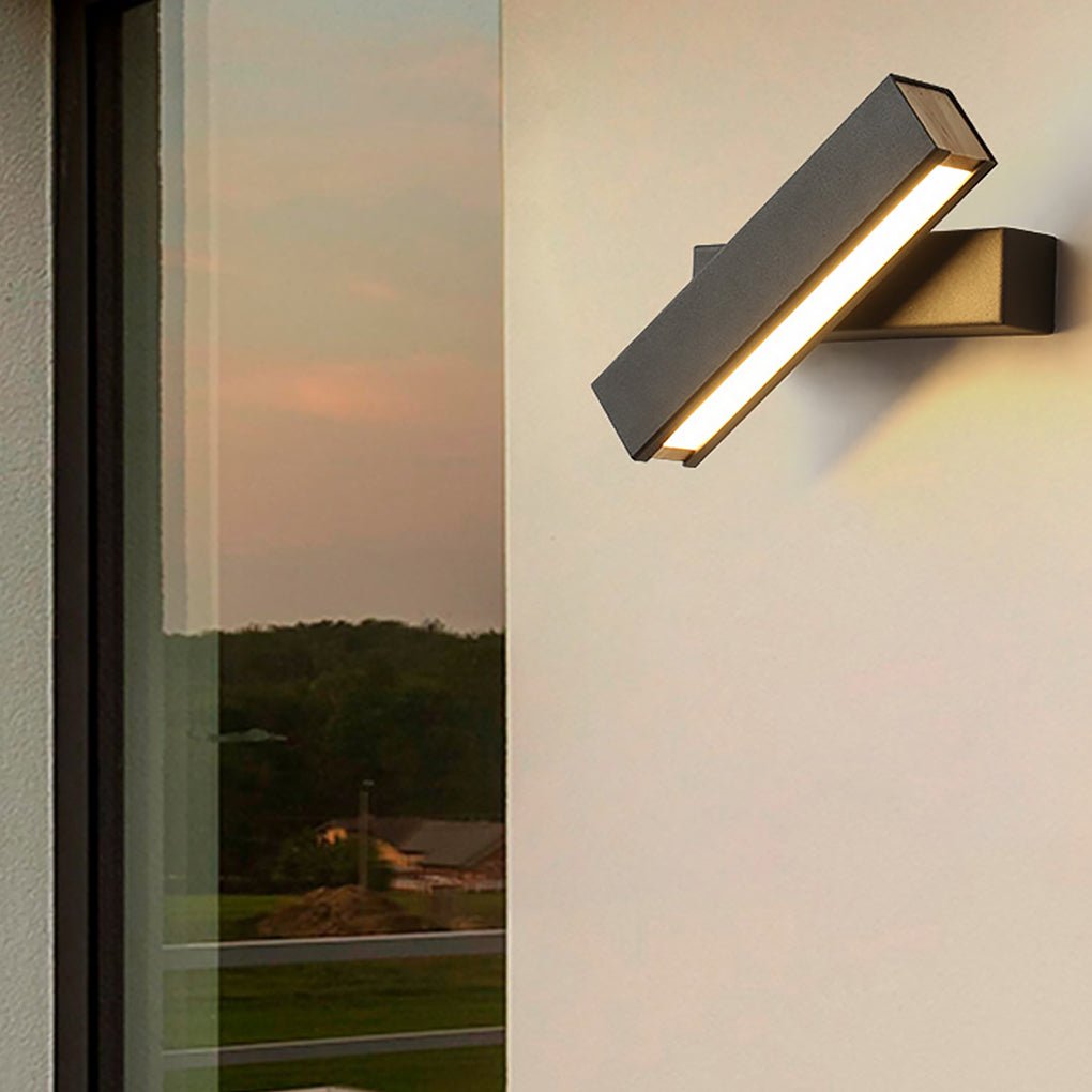 Modern White Rotatable LED Wall Sconces for Bedroom and Living Room