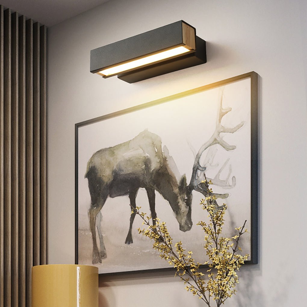 Modern White Rotatable LED Wall Sconces for Bedroom and Living Room
