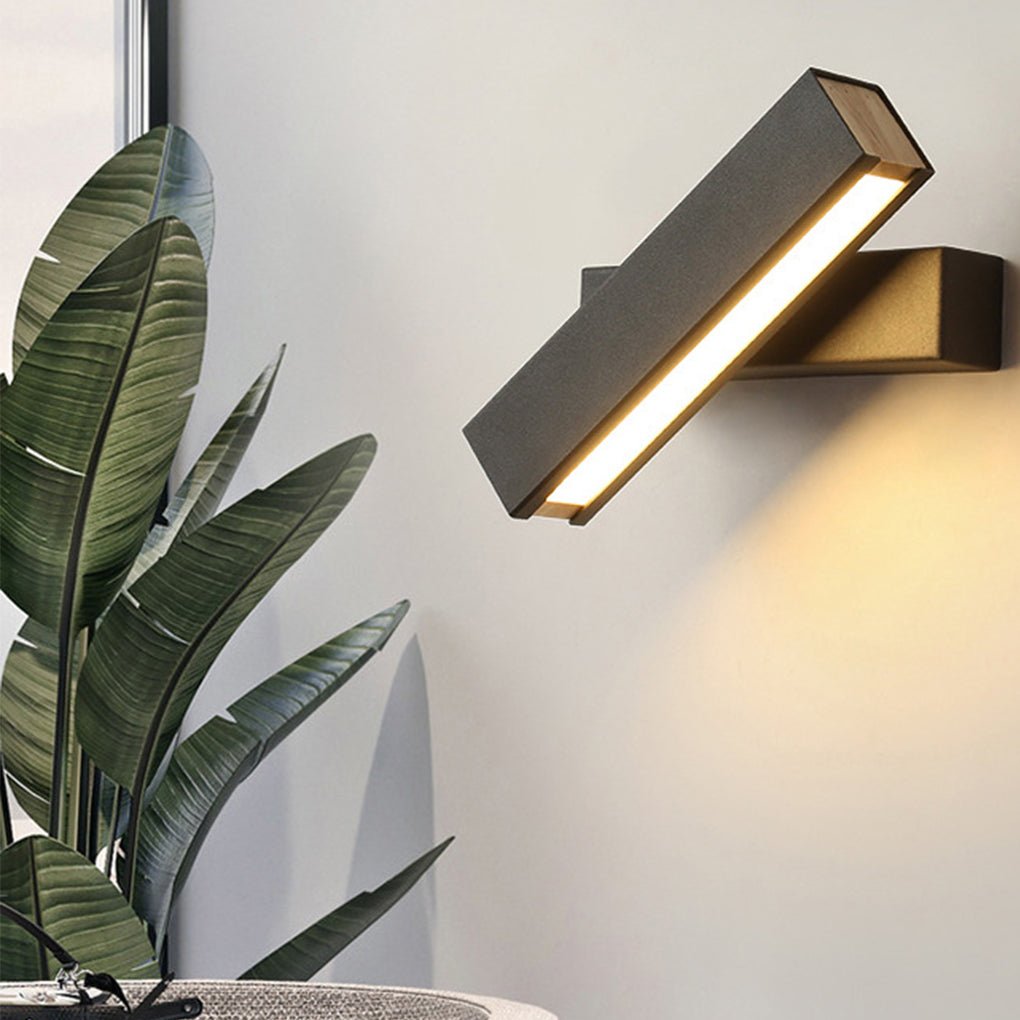 Modern White Rotatable LED Wall Sconces for Bedroom and Living Room
