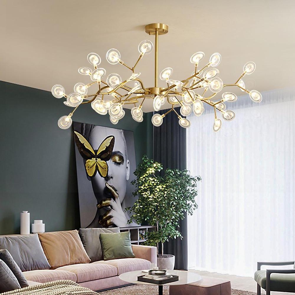 Modern White LED Firefly Pendant Light Fixture for Dining Room Decor