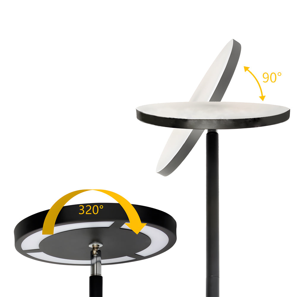 Modern Black Adjustable Metal Floor Lamp for Living Room Bedroom