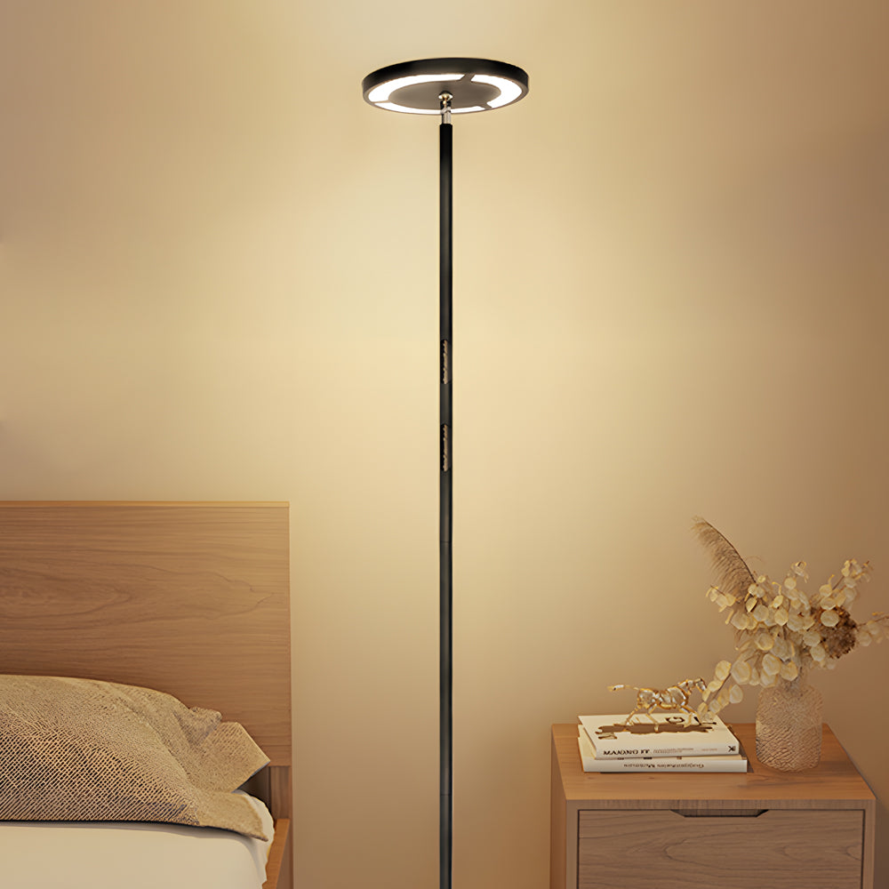 Modern Black Adjustable Metal Floor Lamp for Living Room Bedroom