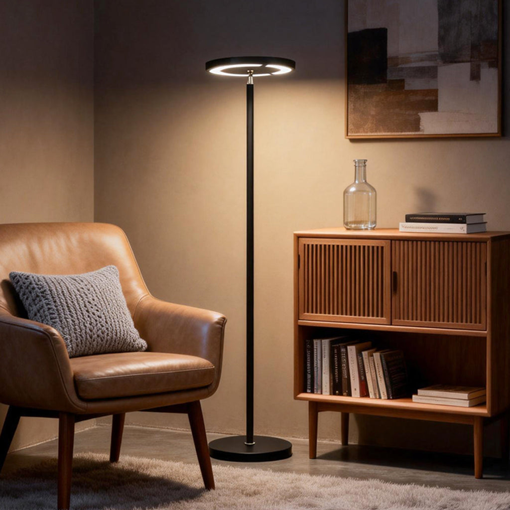 Modern Black Adjustable Metal Floor Lamp for Living Room Bedroom