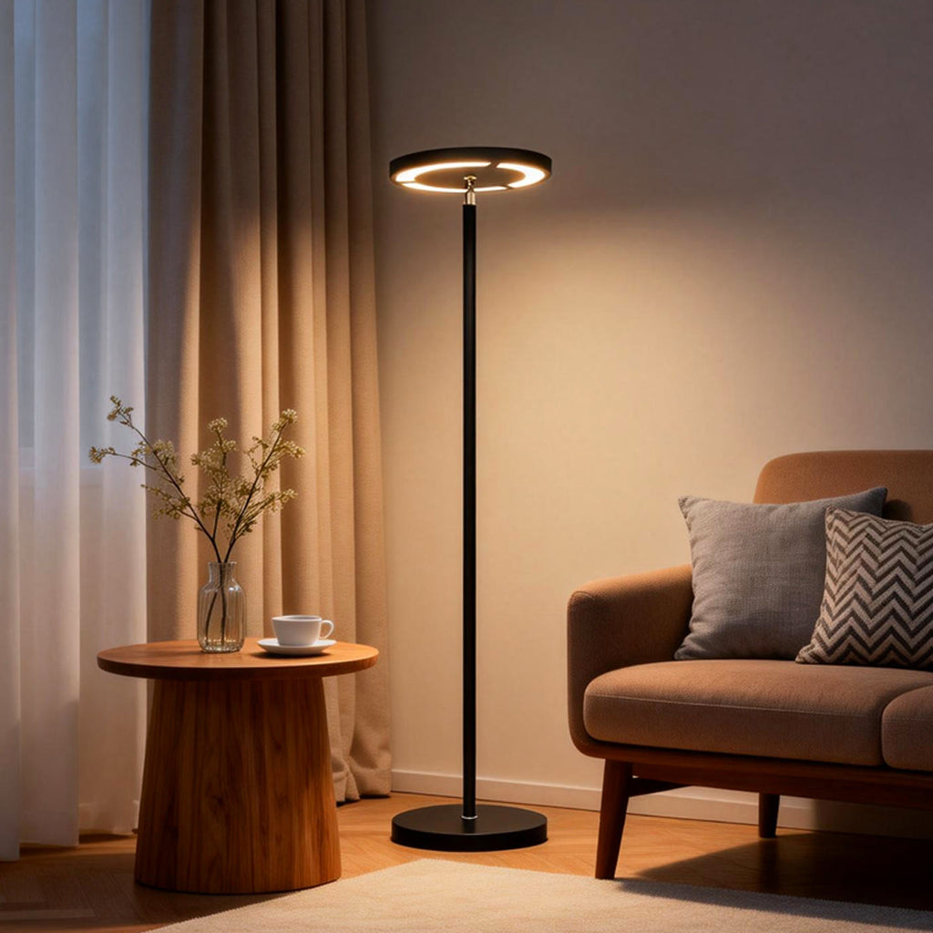 Modern Black Adjustable Metal Floor Lamp for Living Room Bedroom