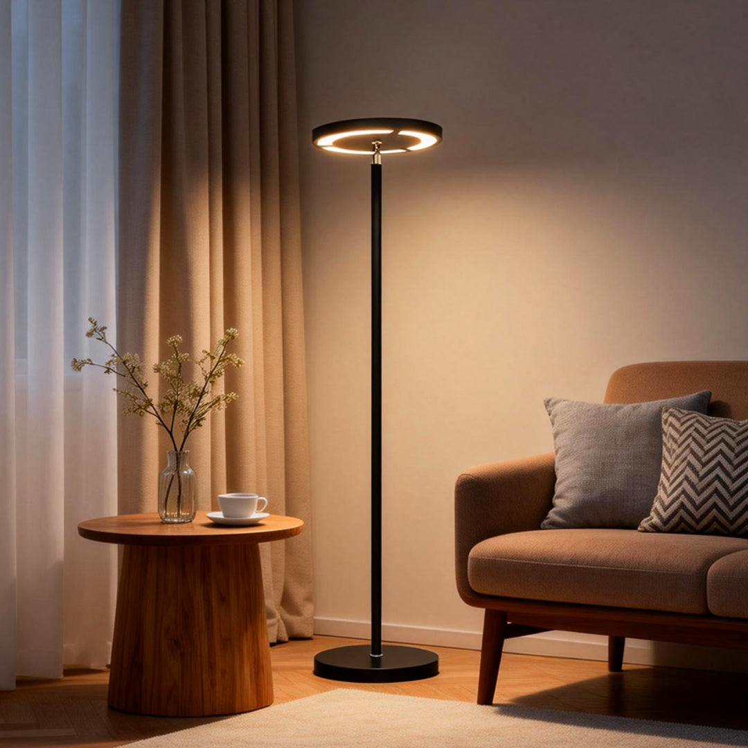 Modern Black Adjustable Metal Floor Lamp for Living Room Bedroom