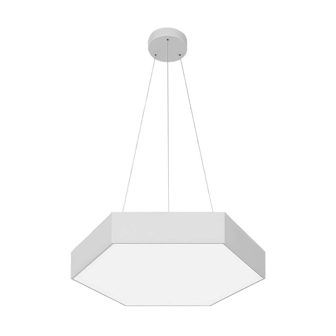 Contemporary Black Hexagonal LED Chandelier for Living Room Bedroom
