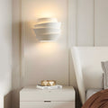 Modern Minimalist White Iron 2-Light Half Cylinder Wall Sconce for Hallway