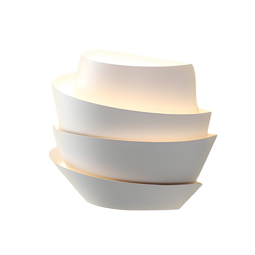 Modern Minimalist White Iron 2-Light Half Cylinder Wall Sconce for Hallway