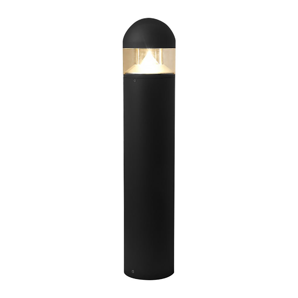 Sleek Black Waterproof LED Landscape Bollard Light for Outdoor Gardens