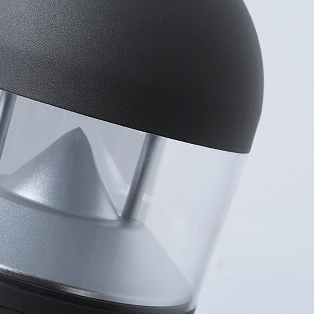 Sleek Black Waterproof LED Landscape Bollard Light for Outdoor Gardens