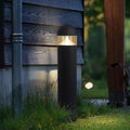 Sleek Black Waterproof LED Landscape Bollard Light for Outdoor Gardens
