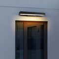 Black Rectangular LED Linear Wall Light for Outdoor Contemporary Spaces