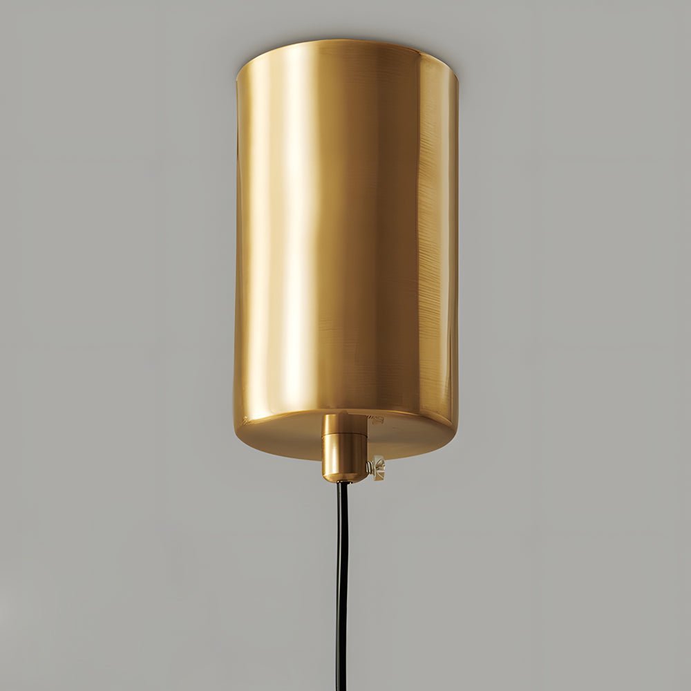 Sleek Copper Oval LED Pendant Light with 3-Step Dimming for Modern Spaces