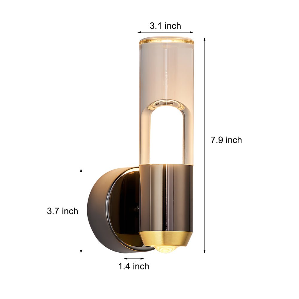 Sleek White Acrylic Dimming Wall Light Fixture for Modern Home Decor