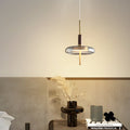 Elegant Minimalist Glass and Brass 3-Step Dimming Pendant Light for Nordic Decor