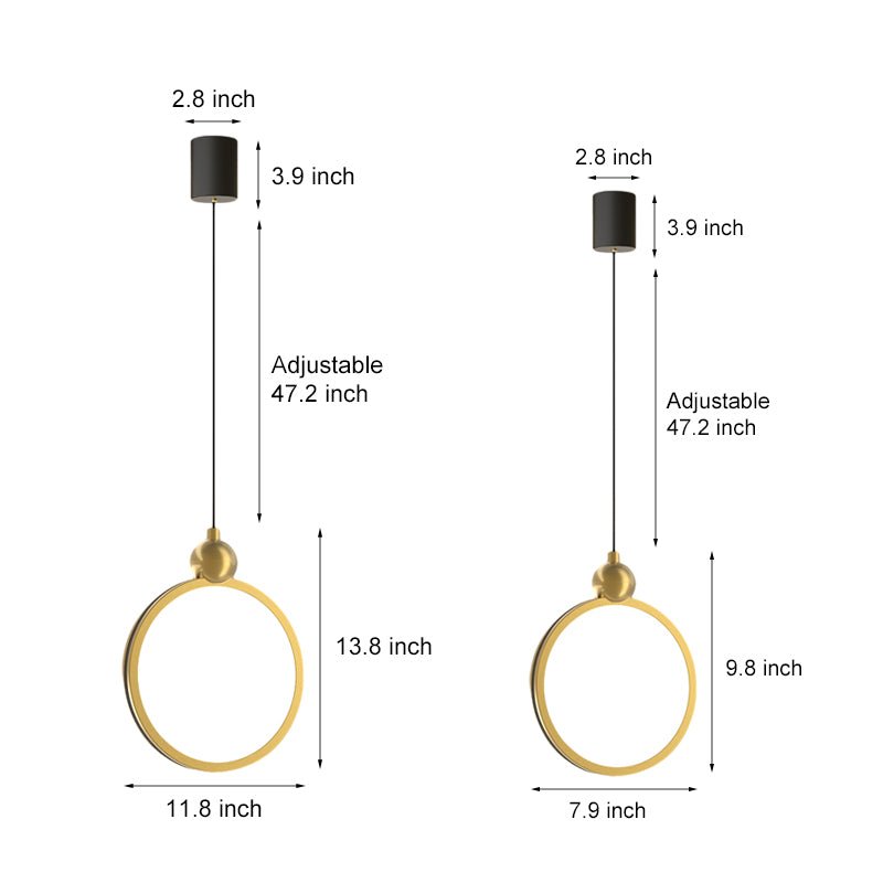 Sleek Aluminum and Leather LED Pendant Light for Modern Interiors