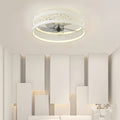 Ultra Thin Nordic Round Ceiling Fan with Light for Modern Living Rooms
