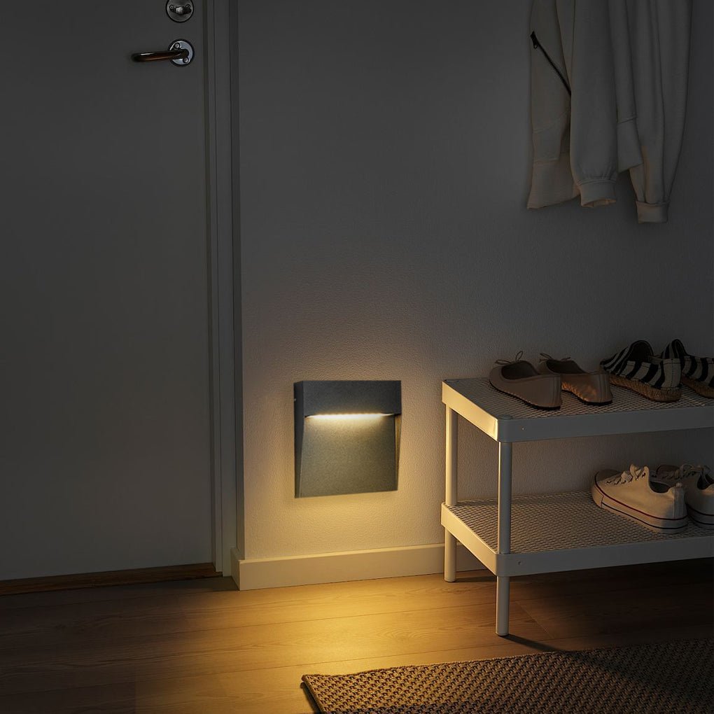 Minimalist Waterproof Square Outdoor Stair LED Lights – Durable White Design