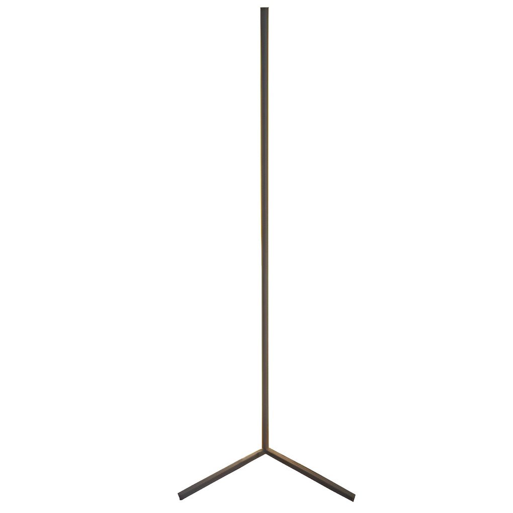 Modern Minimalist Black LED Corner Floor Lamp for Living Room Ambiance