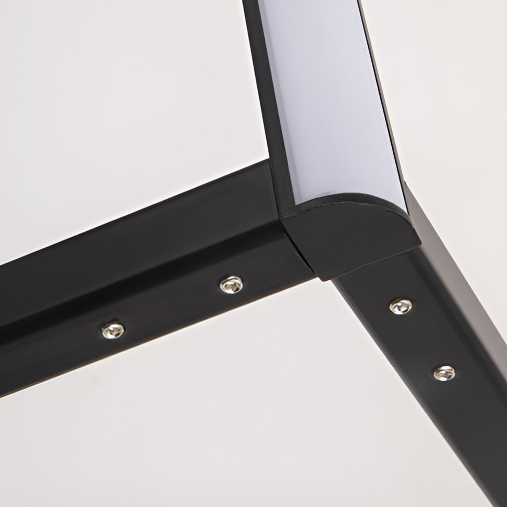 Modern Minimalist Black LED Corner Floor Lamp for Living Room Ambiance