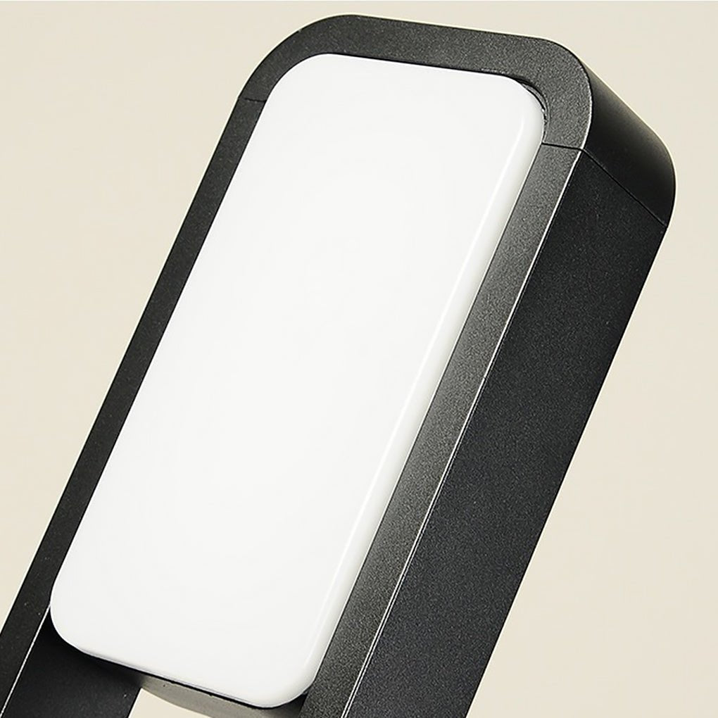 Contemporary Dual-Sided White COB LED Square Path Light for Outdoors