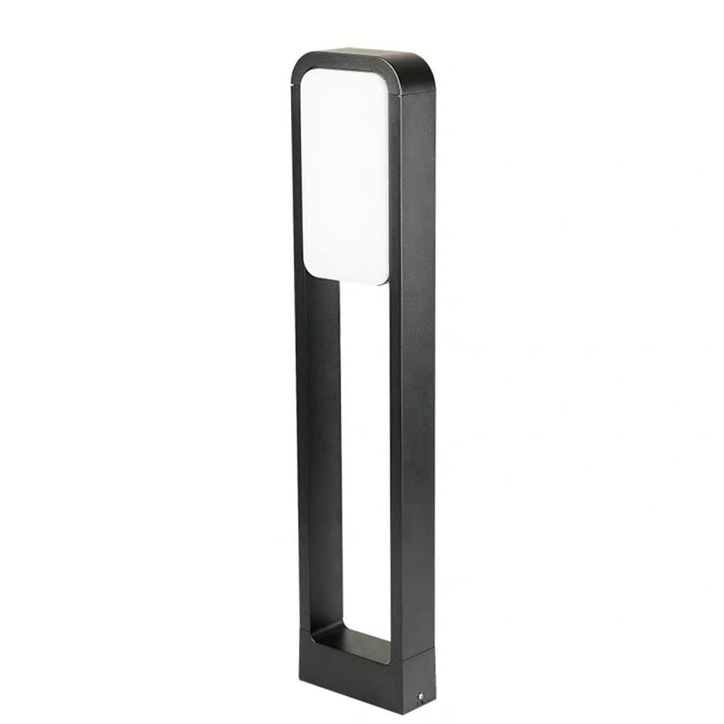 Contemporary Dual-Sided White COB LED Square Path Light for Outdoors