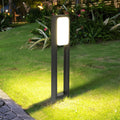 Contemporary Dual-Sided White COB LED Square Path Light for Outdoors